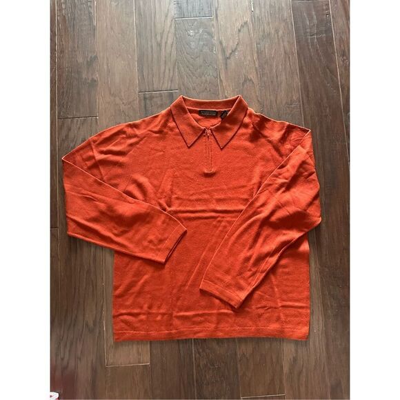 Lord & Taylor quarter zip men’s wool pullover size xl - Picture 1 of 4